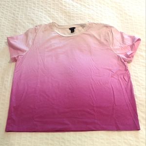 NBW ANN TAYLOR Ombre Pink Tee